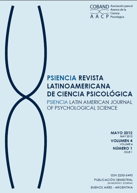 PSIENCIA: Revista Latinoamericana de Ciencia Psicológica - Dialnet