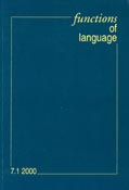 Imagen de portada de la revista Functions of language