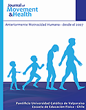 Imagen de portada de la revista Journal of Movement and Health (JMH)