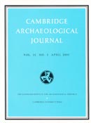Imagen de portada de la revista Cambridge archaeological journal