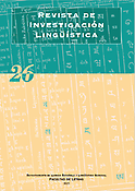 Imagen de portada de la revista Revista de investigación lingüística (RIL)