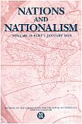 Imagen de portada de la revista Nations and nationalism