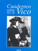 Imagen de portada de la revista Cuadernos sobre Vico