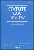 Imagen de portada de la revista Statute law review