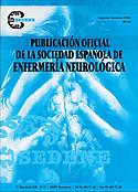 Imagen de portada de la revista Publicación Oficial de la Sociedad Española de Enfermería Neurológica