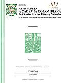 Imagen de portada de la revista Revista de la Academia Colombiana de ciencias exactas, físicas y naturales