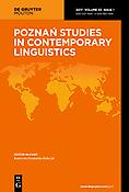 Imagen de portada de la revista Poznan Studies in Contemporary Linguistics