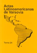 Imagen de portada de la revista Actas latinoamericanas de Varsovia