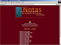 Imagen de portada de la revista Notas del Centro productor de semillas de árboles forestales, CESAF