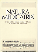 Imagen de portada de la revista Natura Medicatrix