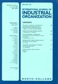 Imagen de portada de la revista International journal of industrial organization