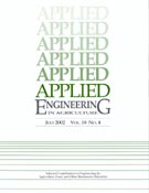 Imagen de portada de la revista Applied engineering in agriculture