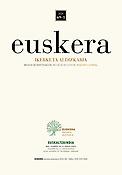 Imagen de portada de la revista Euskera ikerketa aldizkaria