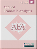 Imagen de portada de la revista Applied economic analysis