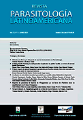 Imagen de portada de la revista Parasitología latinoamericana
