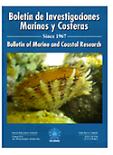 Imagen de portada de la revista Boletín de Investigaciones Marinas y Costeras
