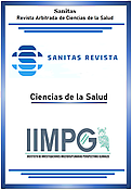 Imagen de portada de la revista Sanitas. Revista arbitrada de ciencias de la salud