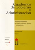 Imagen de portada de la revista Cuadernos de Gobierno y Administración