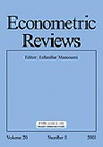 Imagen de portada de la revista Econometric reviews