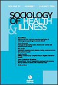 Imagen de portada de la revista Sociology and health and illness