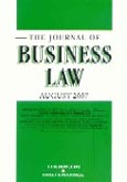 Imagen de portada de la revista Journal of business law