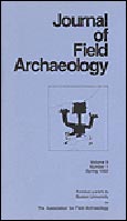 Imagen de portada de la revista Journal of field archaeology