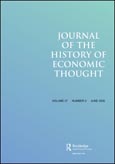 Imagen de portada de la revista Journal of the history of economic thought