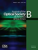 Imagen de portada de la revista Journal of the Optical Society of America B, Optical physic