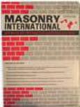 Imagen de portada de la revista Masonry international