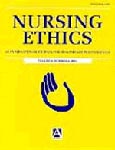 Imagen de portada de la revista Nursing ethics