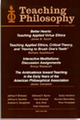 Imagen de portada de la revista Teaching philosophy