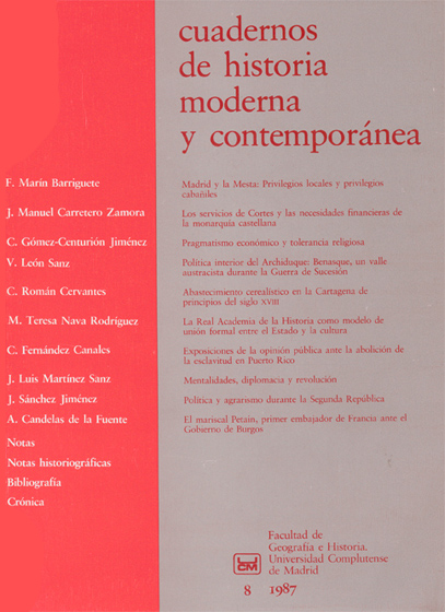 Cuadernos de historia moderna y contemporánea - Dialnet