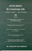 Imagen de portada de la revista Estudios económicos