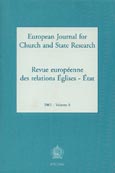 Imagen de portada de la revista European journal for church and state research = Revue européenne des relations églises-état