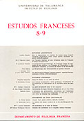 Imagen de portada de la revista Estudios franceses