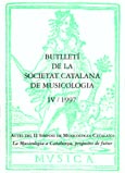 Imagen de portada de la revista Butlletí de la Societat Catalana de Musicologia