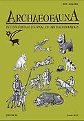 Imagen de portada de la revista Archaeofauna