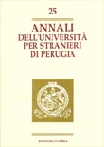 Imagen de portada de la revista Annali dell'Università per stranieri di Perugia