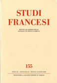 Imagen de portada de la revista Studi francesi