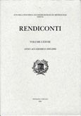 Imagen de portada de la revista Atti della Pontificia Accademia Romana di Archeologia. Rendiconti