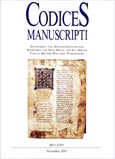 Imagen de portada de la revista Codices manuscripti & impressi