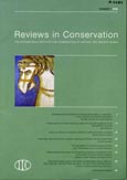 Imagen de portada de la revista Reviews in conservation