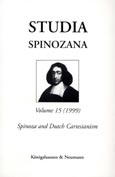 Imagen de portada de la revista Studia Spinozana