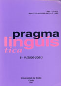 Imagen de portada de la revista Pragmalinguistica