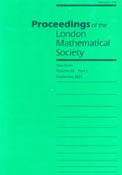 Imagen de portada de la revista Proceedings of the London Mathematical Society