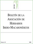 Imagen de portada de la revista Boletín de la Asociación de Herbarios Ibero-Macaronésicos