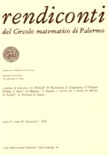 Imagen de portada de la revista Rendiconti del Circolo Matematico di Palermo