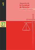 Imagen de portada de la revista Anuario de la Facultad de Derecho. Universidad de Extremadura