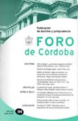 Imagen de portada de la revista Foro de Córdoba