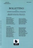 Imagen de portada de la revista Bollettino dell unione matematica italiana